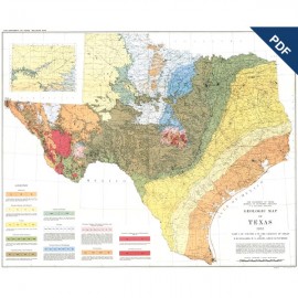 Geologic Map of Texas, 1933. Digital Download