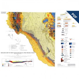 Geologic Map of West Hueco Bolson, El Paso Region, Texas. Digital Download