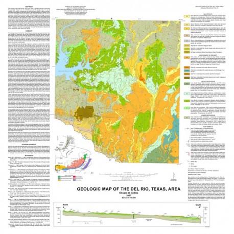 MM0045. Geologic Map of the Del Rio, Texas, Area