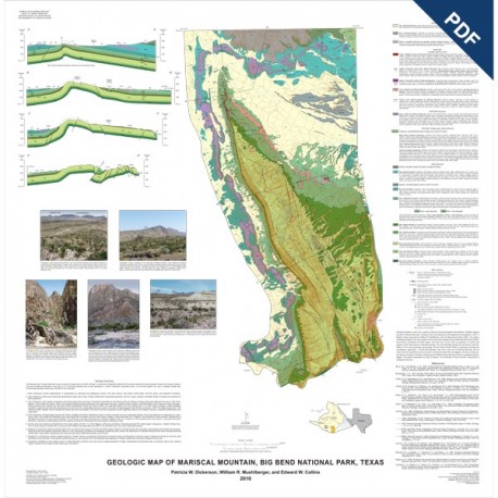 MM0048D. Geologic Map of Mariscal Mountain, Big Bend National Park, Texas - Downloadable PDF