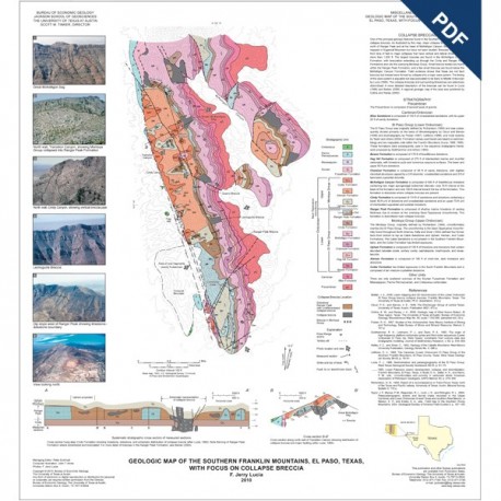 MM0049D. Geologic Map of the Southern Franklin Mountains, El Paso, Texas, with Focus on Collapse Breccias - Downloadable PDF