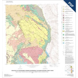 Geologic Maps of the Upper Cretaceous and Tertiary Strata, Big Bend National Park. Digital Download