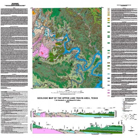 MM0052. Geologic map of the upper Lake Travis area, Texas