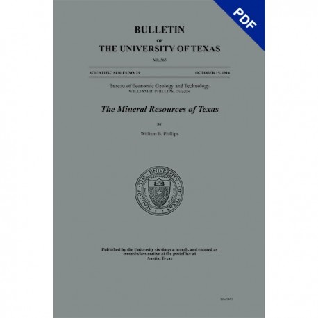 BL0365. (Scientific Series 29) The Mineral Resources of Texas