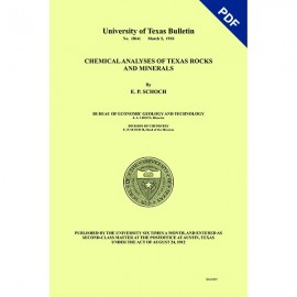 Chemical Analyses of Texas Rocks and Minerals. Digital Download