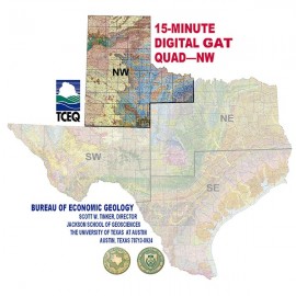 Digital GIS Quadrangle - Northwest Texas