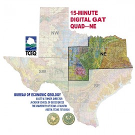 Digital GIS Quadrangle - Northeast Texas