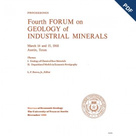 SP0003. Proceedings, Fourth Forum on Geology of Industrial Minerals