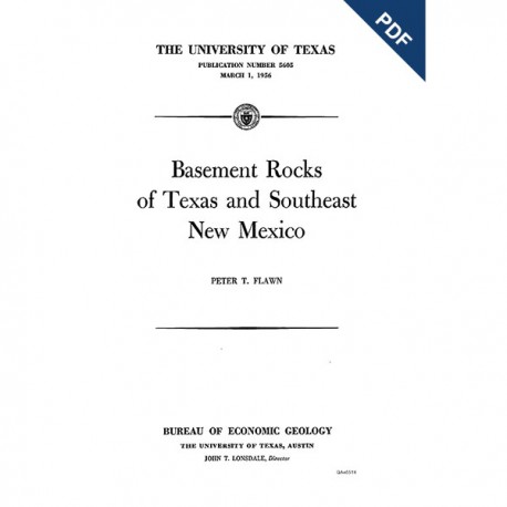 PB5605. Basement Rocks of Texas and Southeast New Mexico