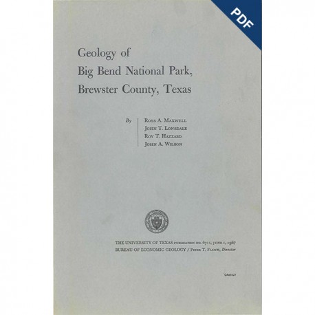 PB6711D. Geology of Big Bend National Park, Brewster County, Texas - Downloadable