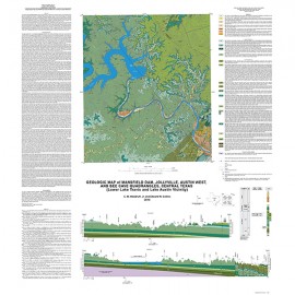 Geologic Map of Mansfield Dam, Jollyville, Austin West, and Bee Cave Quadrangles, Central Texas