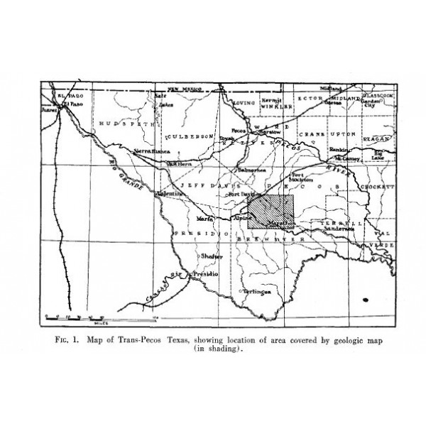 BL3038. The Geology of the Glass Mountains - Part I, Descriptive