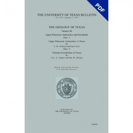BL3701D. The Geology of Texas, v. III, Upper Paleozoic Ammonites and Fusulinids