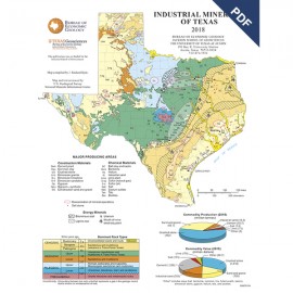 Industrial Minerals of Texas Poster. Digital Download