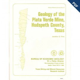 Geology of the Plata Verde Mine, Hudspeth County, Texas. Digital Download