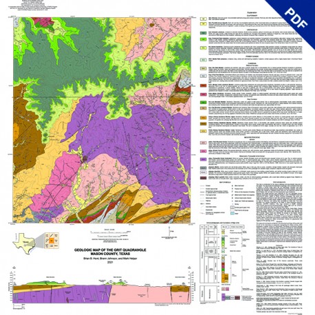 OFM0252D. Geologic Map of the Grit Quadrangle, Mason County, Texas ...