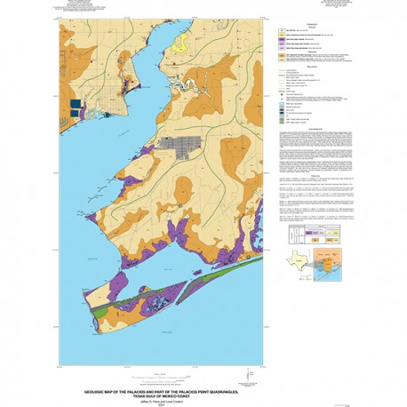 OFM0250.  Geologic Map of the Palacios and Part of the Palacios Point Quadrangles, Texas Gulf of Mexico Coast
