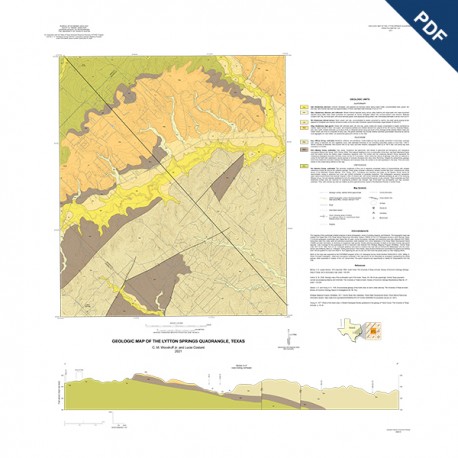 OFM0253D. Geologic Map of the Lytton Springs Quadrangle, Caldwell County, Texas Downloadable PDF