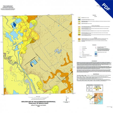 OFM0246D. Geologic Map of the Bloomington Quadrangle, Texas Gulf of Mexico Coast - Downloadable PDF