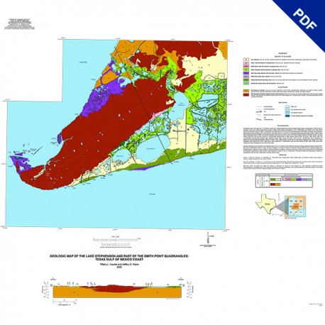 OFM0248D. Geologic Map of the Lake Stephenson and Smith Point Quadrangle, Texas Gulf of Mexico Coast - Downloadable PDF