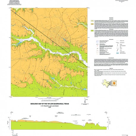 OFM0245. Geologic Map of the Taylor Quadrangle, Texas