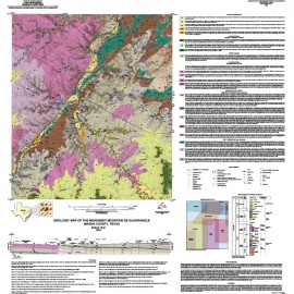 Geologic map of the Monument Mountain SE quadrangle, Mason County, Texas