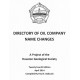 Directory Of Oil Company Name Changes. Digital Download