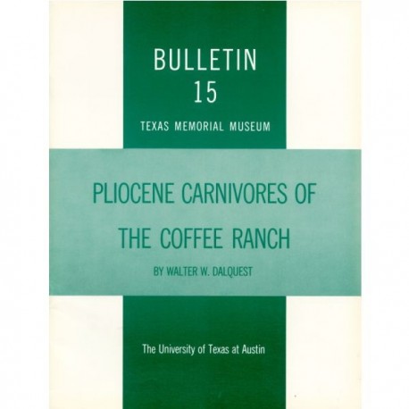 TMMBL015. Pliocene carnivores of the Coffee Ranch (type Hemphill) local fauna