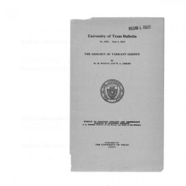 BL1931. The Geology of Tarrant County