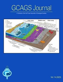 An image of the cover of the Gulf Coast Association of Geologic Societies 2025 Journal.