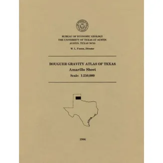 Bouguer gravity Atlas of Texas, Amarillo sheet