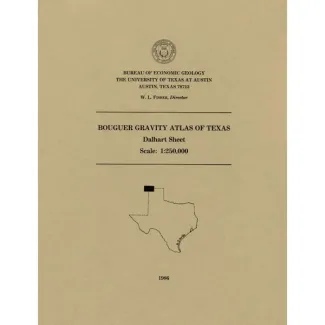 Bouguer gravity Atlas of Texas, Dalhart sheet