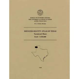 Bouguer gravity Atlas of Texas, Tucumcari sheet