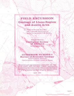Field excursion - geology of Llano region and Austin area