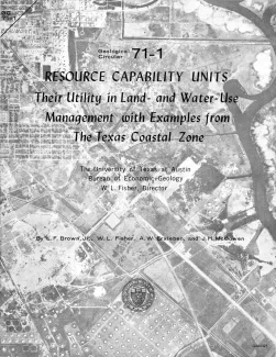 Resource Capability Units: Their Utility in Land- and Water-Use Management with Examples from the Texas Coastal Zone