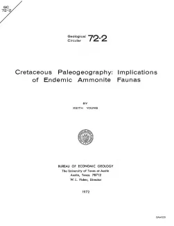 Cretaceous Paleogeography: Implications of Endemic Ammonite Faunas