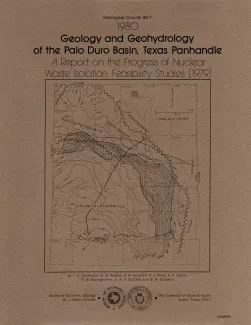 Geology and geohydrology of the Palo Duro basin, Texas panhandle  -- a report on the progress of nuclear waste isolation feasibility studies (1979)