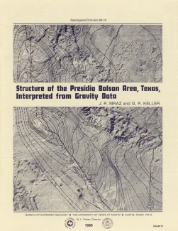 Structure of the Presidio Bolson area, Texas, interpreted from gravity data