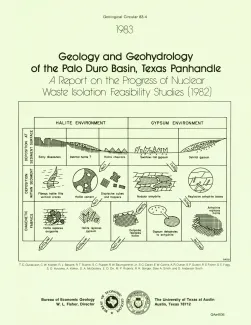 Geology and geohydrology of the Palo Duro basin, Texas panhandle -- a report on the progress of nuclear waste isolation feasibility studies (1982)