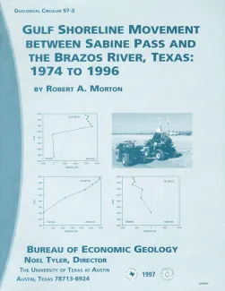Gulf shoreline movement between Sabine Pass and the Brazos River, Texas:  1974 to 1996