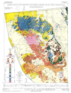 Geologic map of Wylie Mountains and Vicinity, Culberson and Jeff Davis Counties, Texas