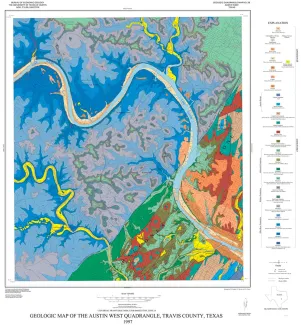 Geologic Map of the Austin West Quadrangle, Travis County, Texas