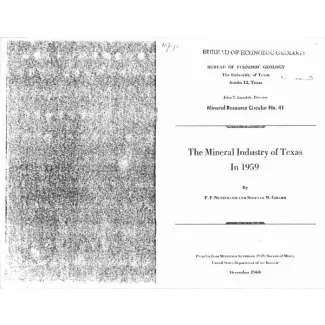 The Mineral Industry of Texas in 1959