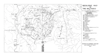 Geologic map of the Solitario