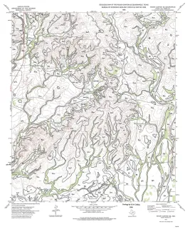 Geologic map of the Rough Canyon SE Quadrangle, Texas