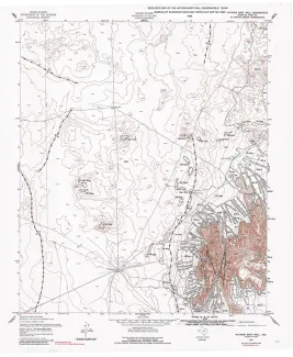 Geologic map of the Nations East Well quadrangle, Texas