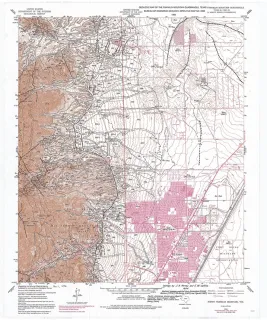 Geologic map of the North Franklin Mountain Quadrangle, Texas
