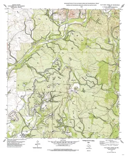 Geologic map of the Flat Rock Creek SW quadrangle, Texas
