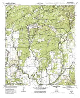 Geologic map of the Quihi Quadrangle, Texas