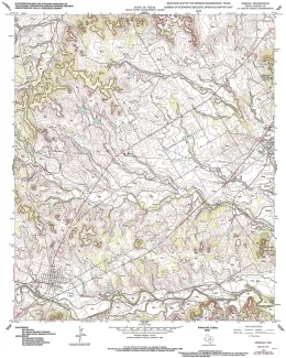 Geologic map of the Morgan quadrangle, Texas